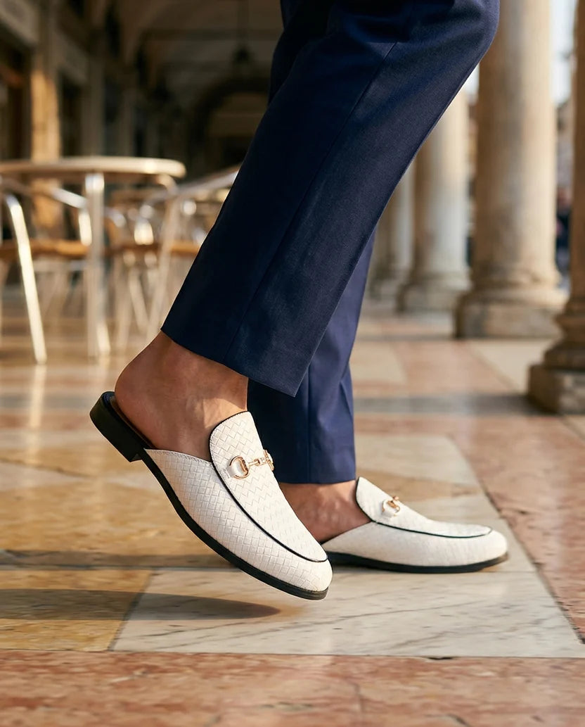 Mule Intrecciata Horsebit – Pelle Artigianale