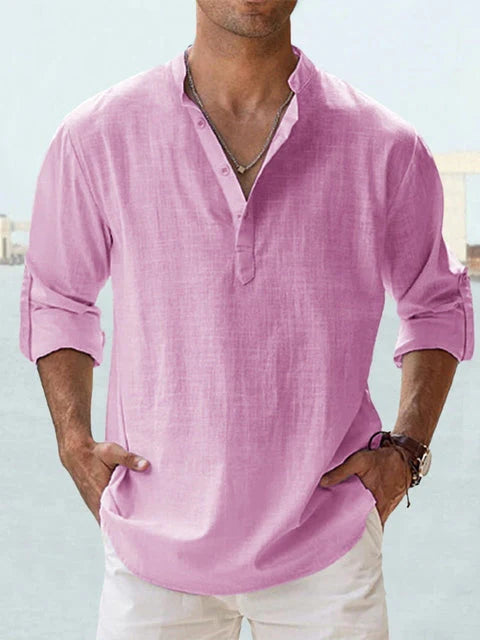 Lino — Camicia Estiva col Coreana