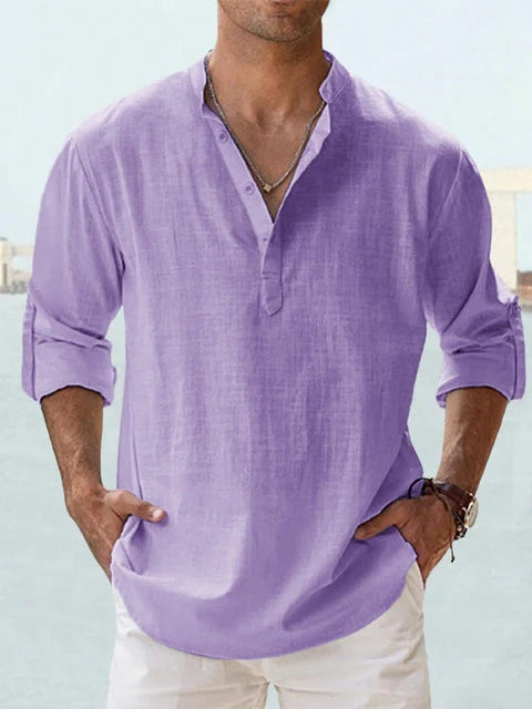 Lino — Camicia Estiva col Coreana