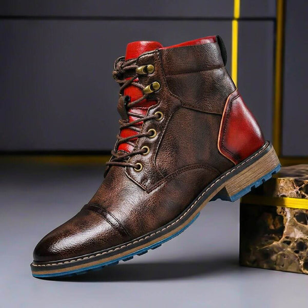 Stivali in Pelle Bicolore Jake
