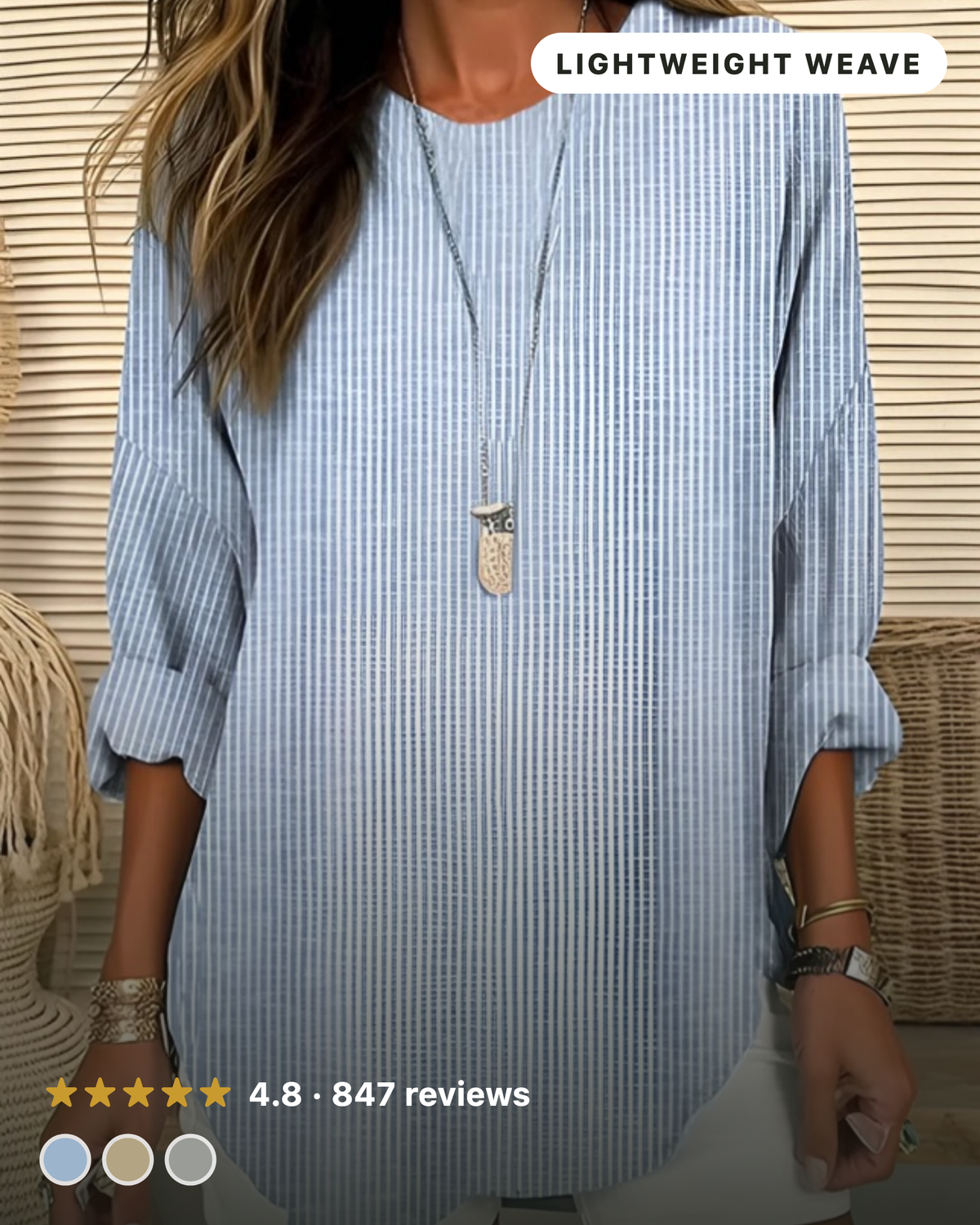 Rosaria | Blusa a righe trendy