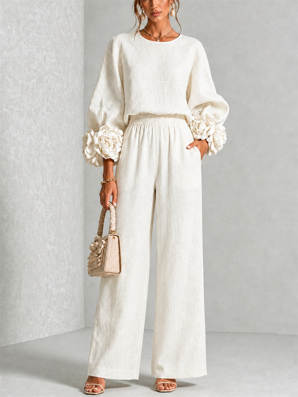 Carys | Set Due Pezzi con Cuffia Floreale