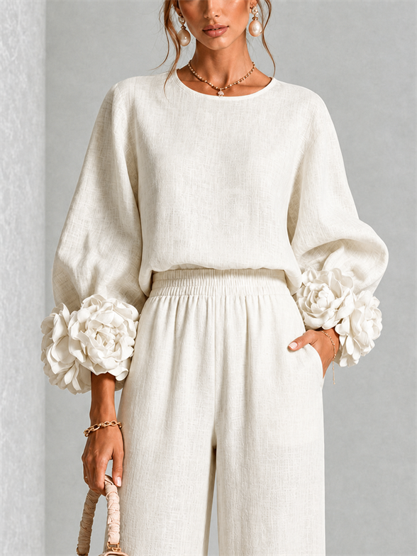Carys | Set Due Pezzi con Cuffia Floreale