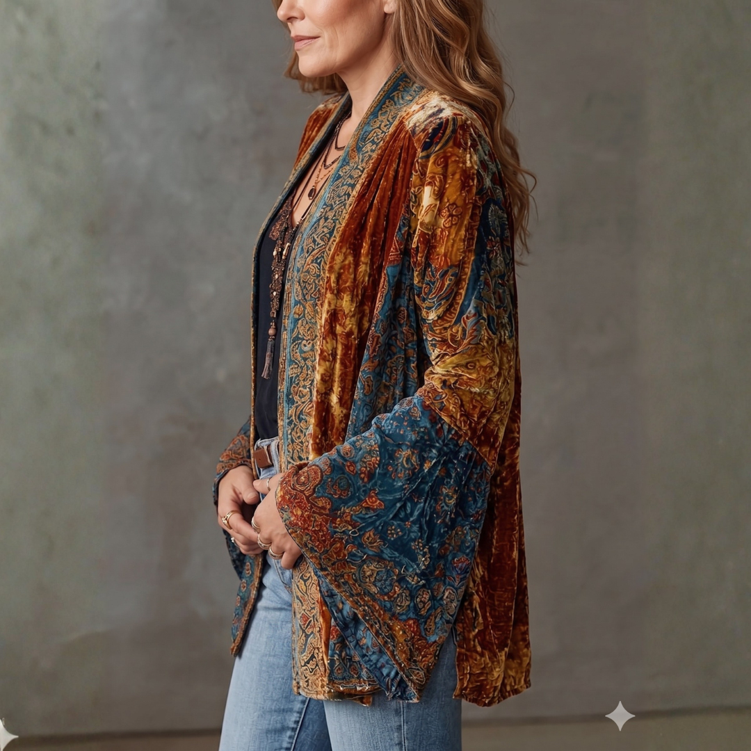 GIACCA IN VELLUTO BOHO PER DONNE