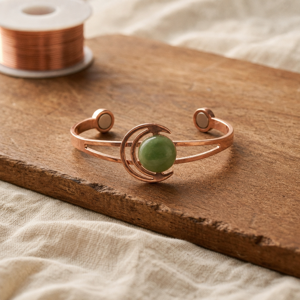 Bracciale in Rame Verde Sferico