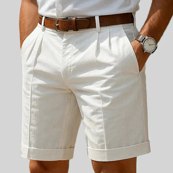 Calvetti firenze | Pantaloncini chino estivi a pieghe