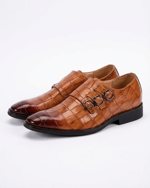 Mocassini in pelle pieno fiore