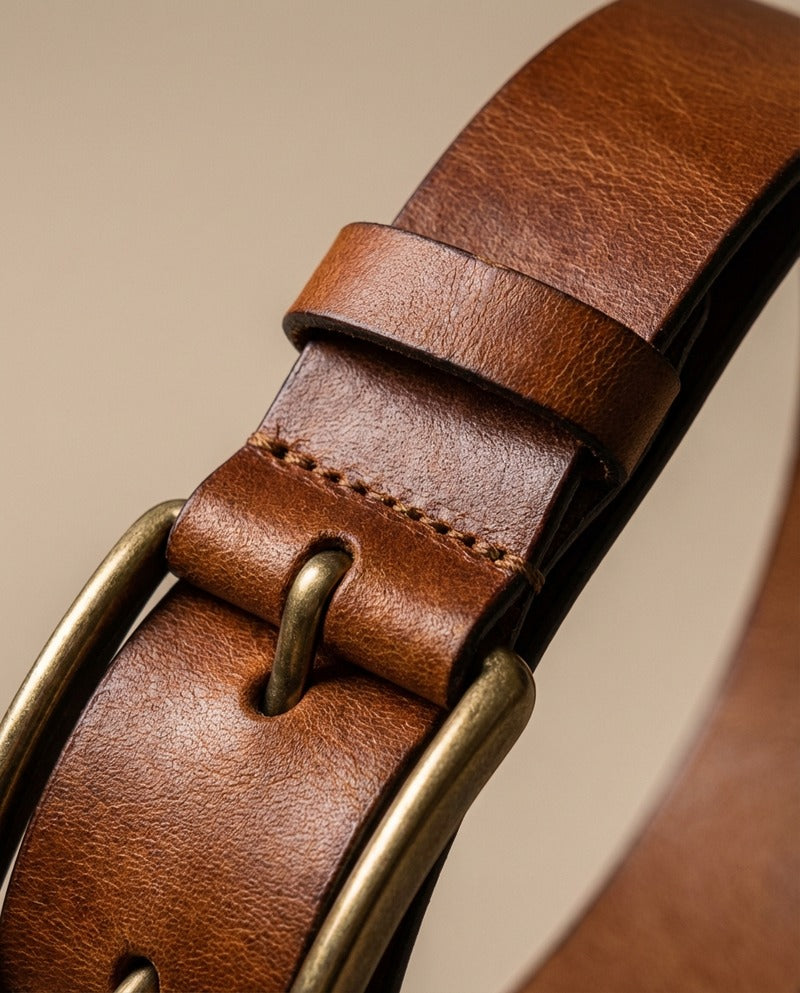 Cintura in vera pelle di vitello robusta