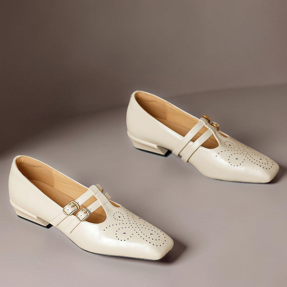 Marisol | Pump Mary Jane a doppia cinghia con brogue