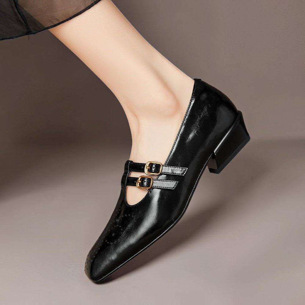 Marisol | Pump Mary Jane a doppia cinghia con brogue