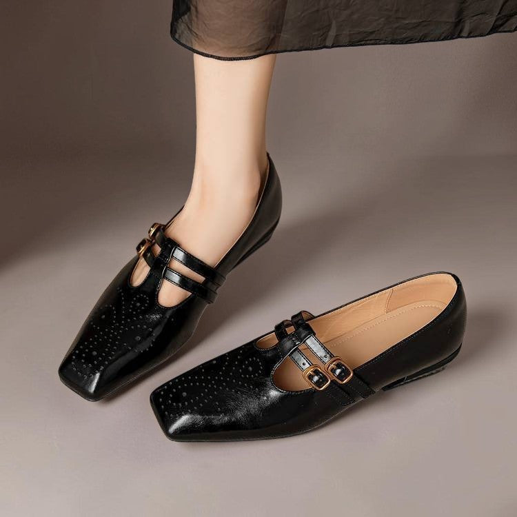 Marisol | Pump Mary Jane a doppia cinghia con brogue