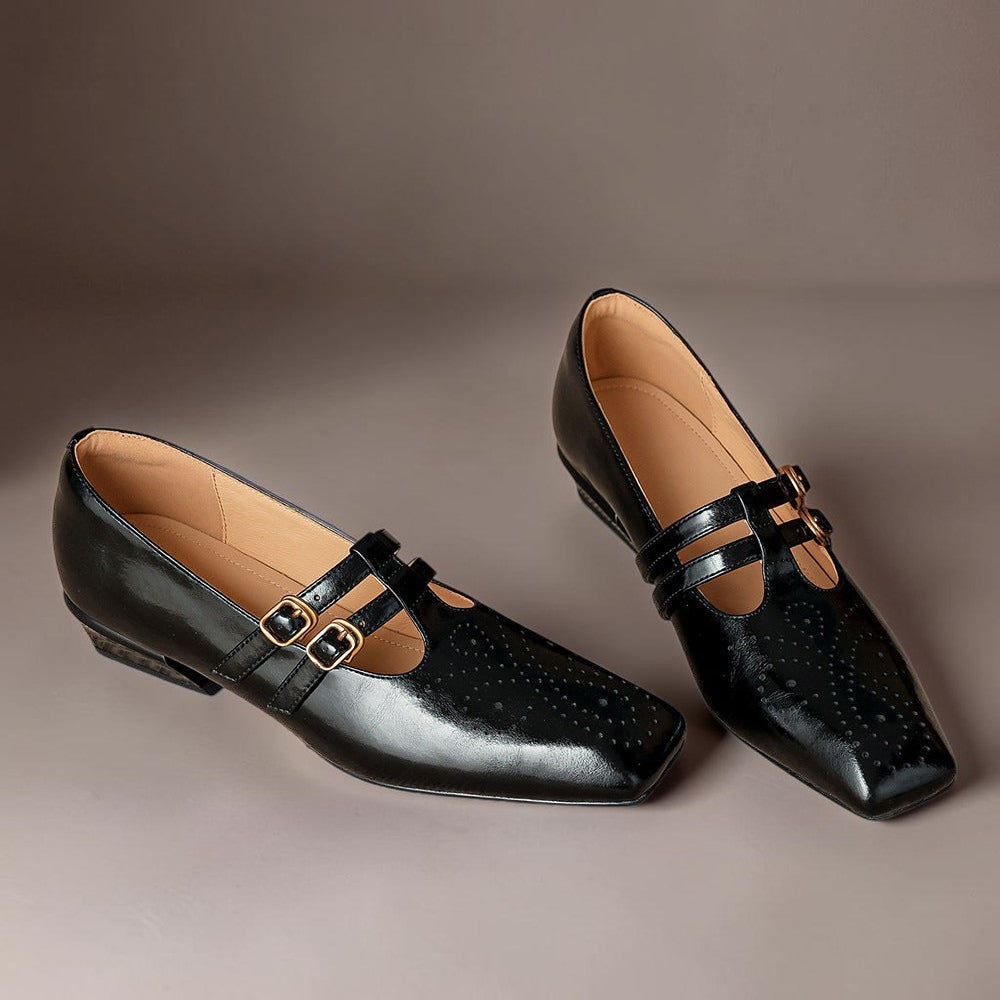 Marisol | Pump Mary Jane a doppia cinghia con brogue