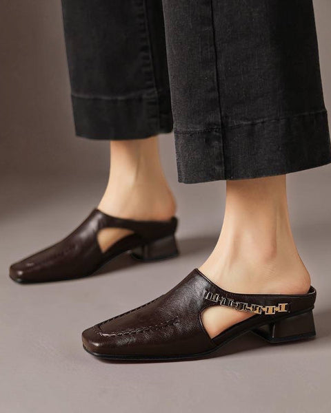 Vyla | Mules in Vera Pelle