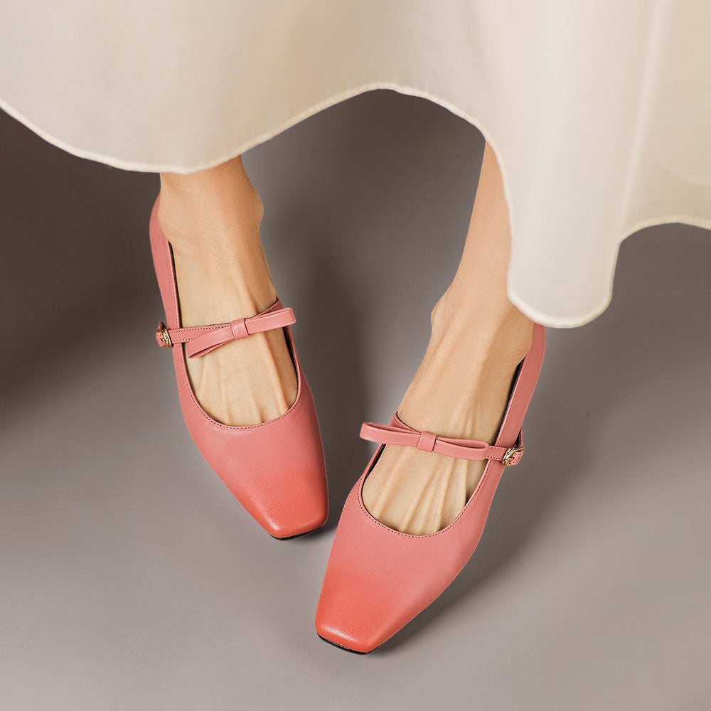Bryony | Mary Jane Pump con Cinturino a Fiocco