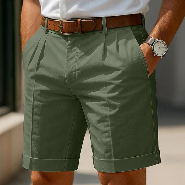 Calvetti firenze | Pantaloncini chino estivi a pieghe