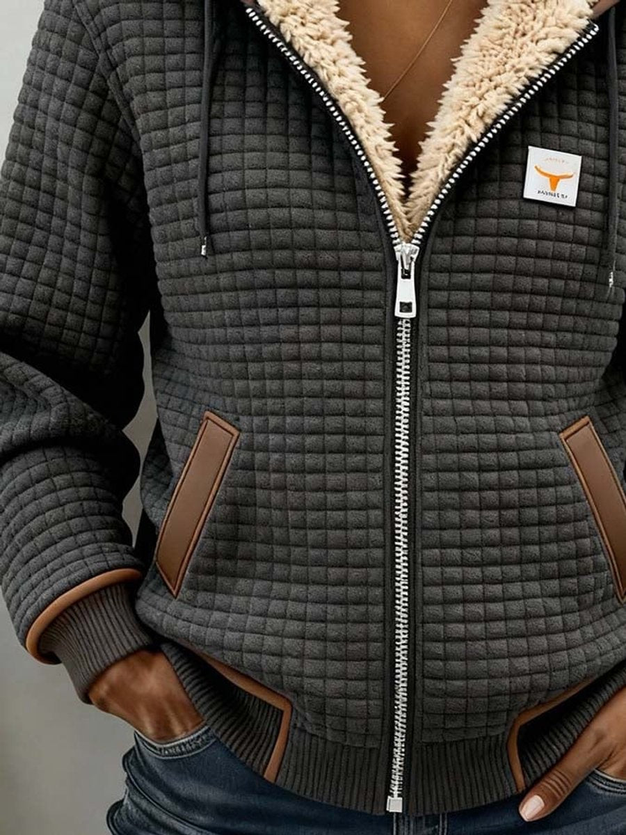 Camilla™ | Giacca con cappuccio imbottita foderata in sherpa