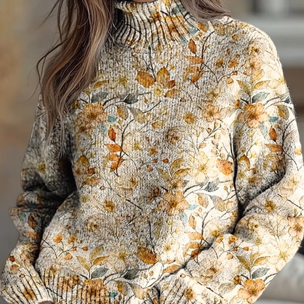 Giorgia | Maglione a Collo Alto Autunnale
